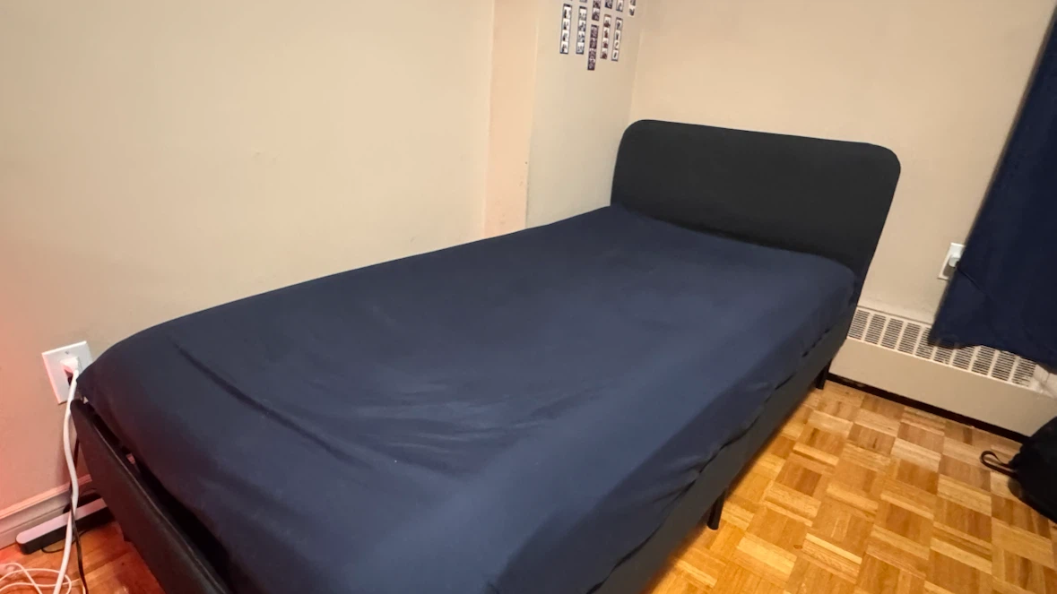 IKEA SLATTUM Twin Upholstered Bed Frame + Mattress - photo 2