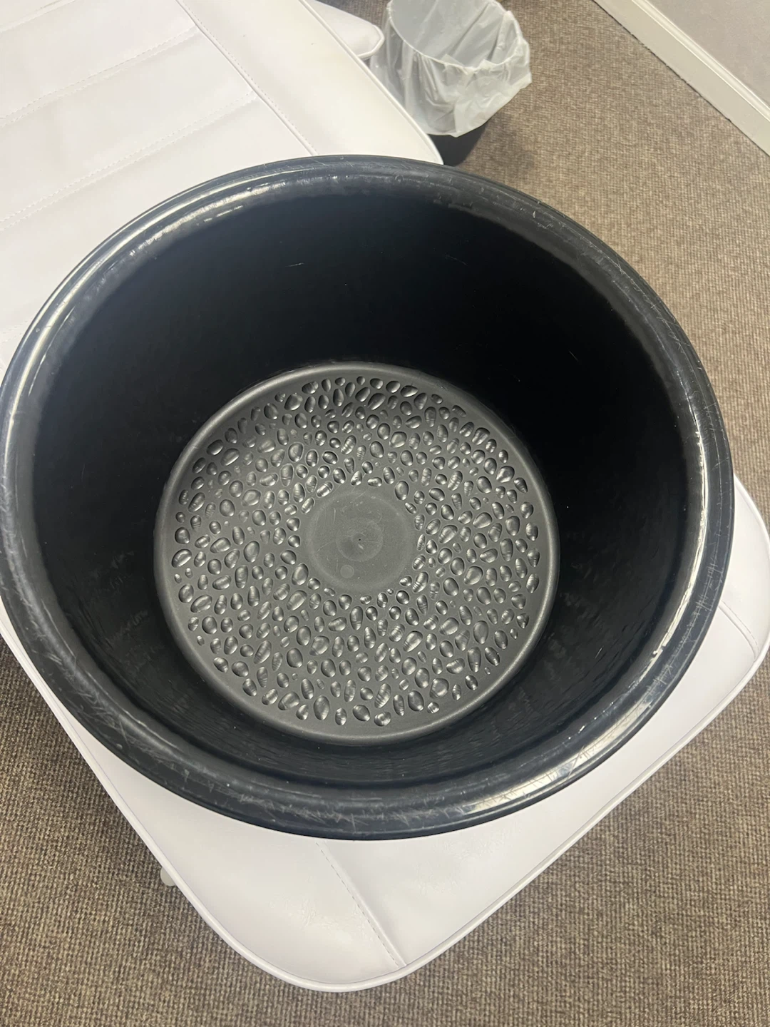 Two Black Foot Spa Basins