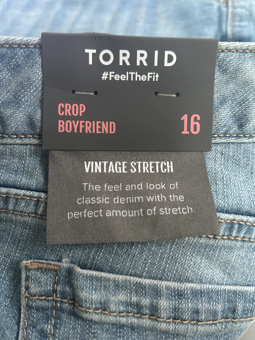 Torrid Crop Boyfriend Jeans Size 16 BNWT - photo 5