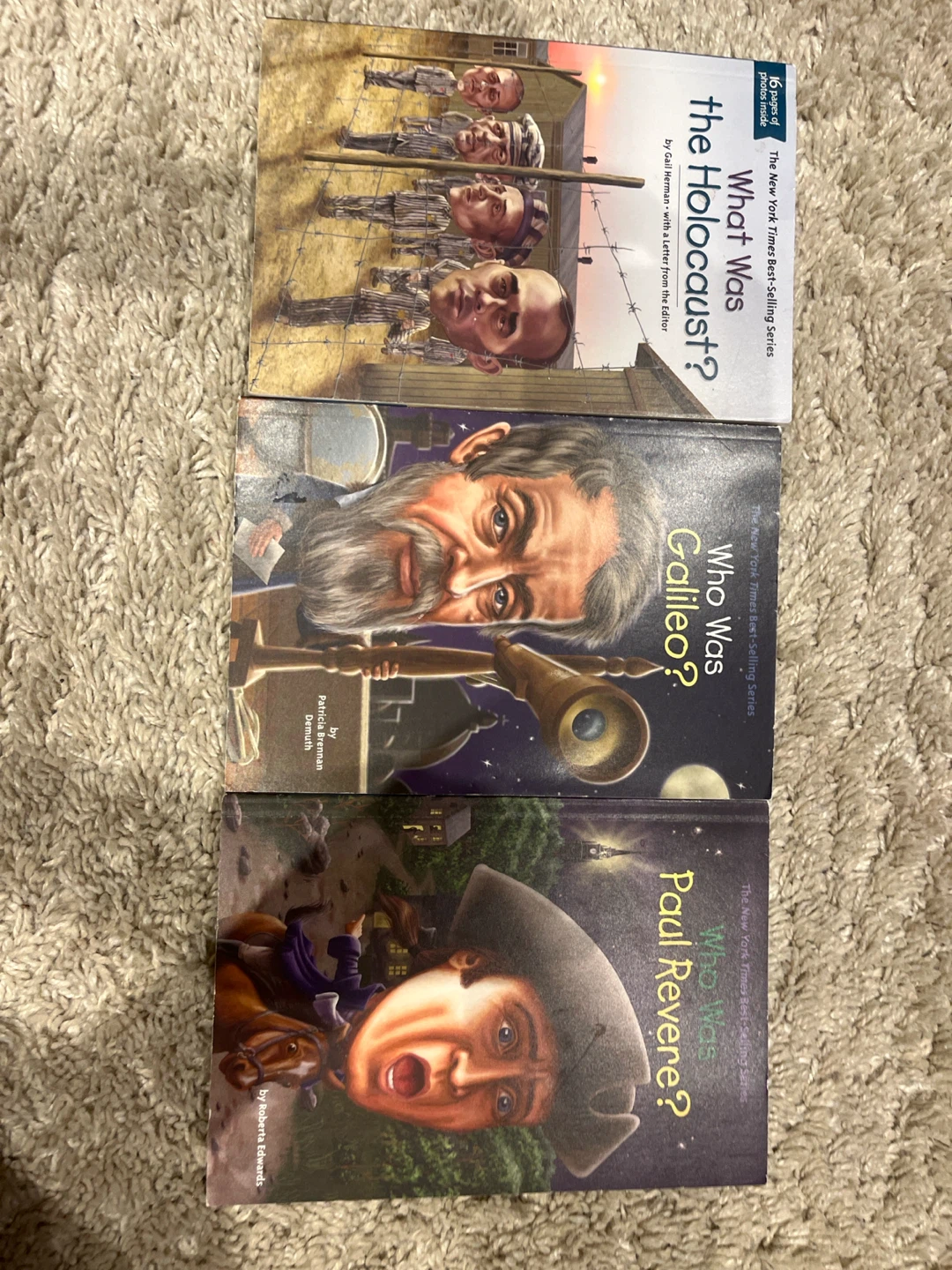 Who Was Series Books: Holocaust, Galileo, Paul Revere