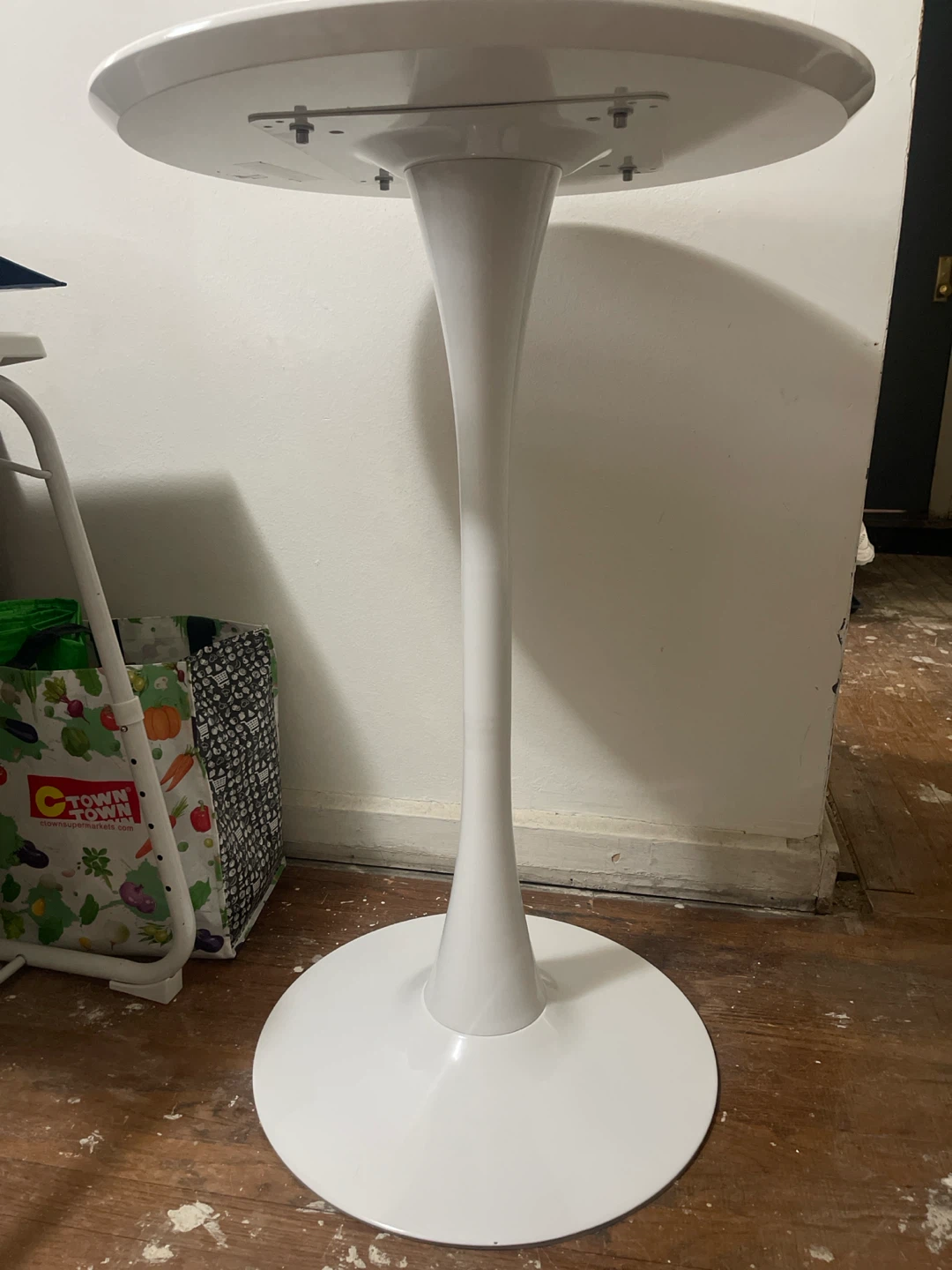 White Round Tulip Style Side Table