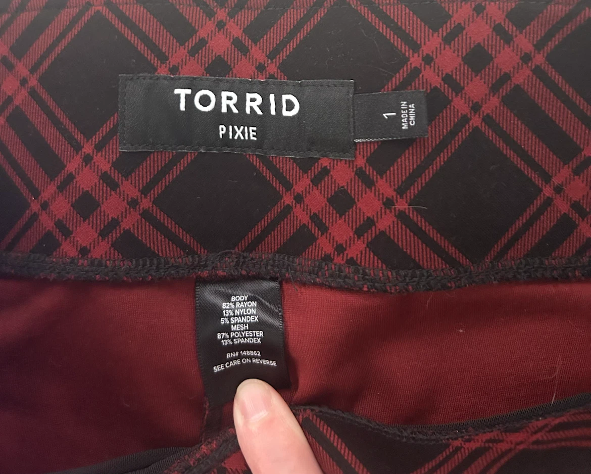 Torrid Pixie Plaid Pants Size 1 - photo 2