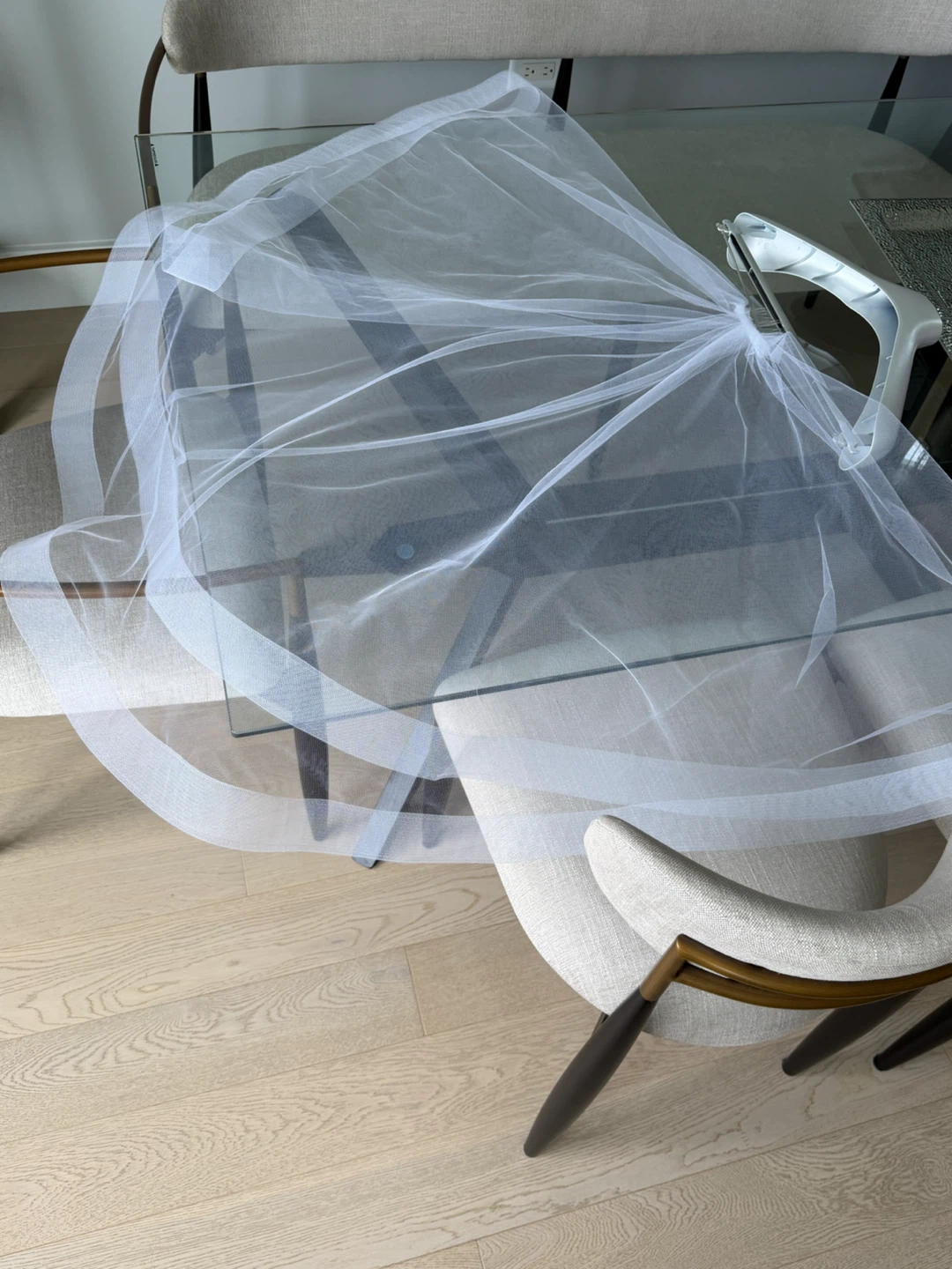 Gorgeous handmade 2-Tier fingertip wedding veil - photo 2