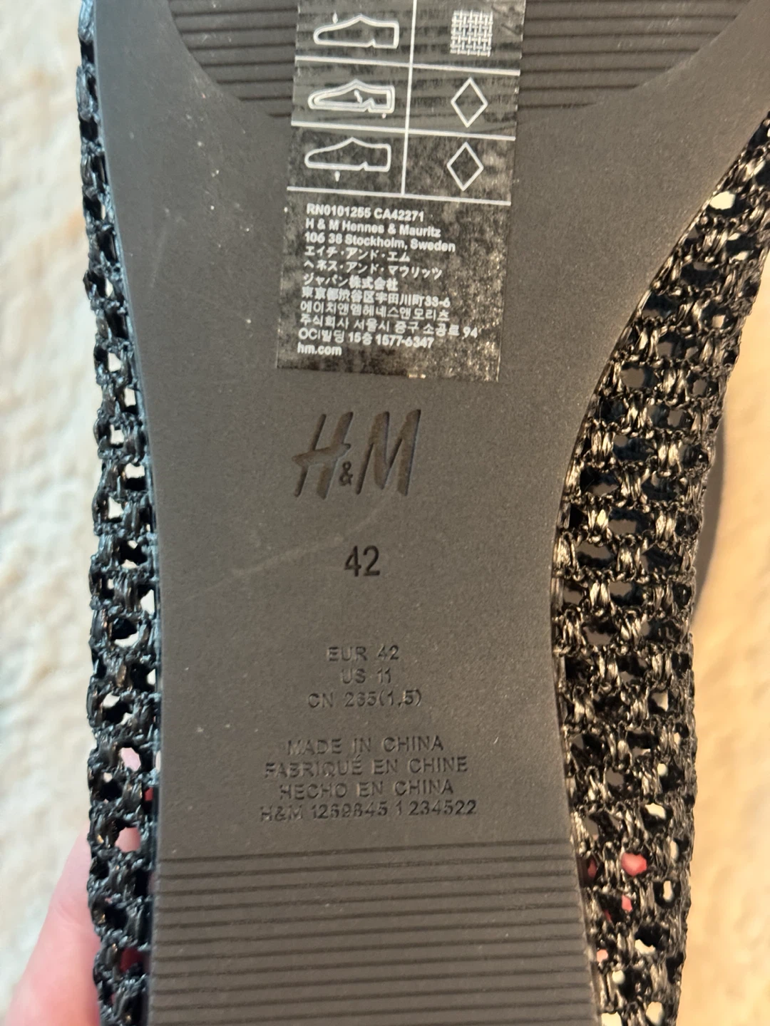 H&M Black Mesh Ballet Flats - photo 4