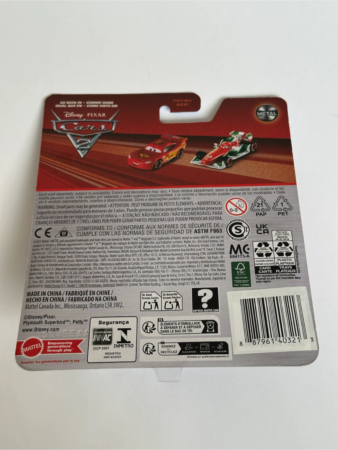 Mattel Disney Pixar Cars Francesco Bernoulli Toy Car - photo 5
