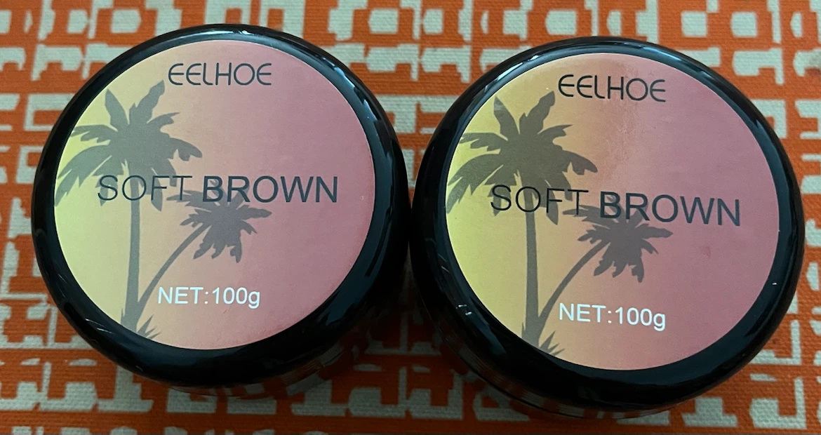 EELHOE Soft Brown Tanning Cream - 2 x 100g Jars