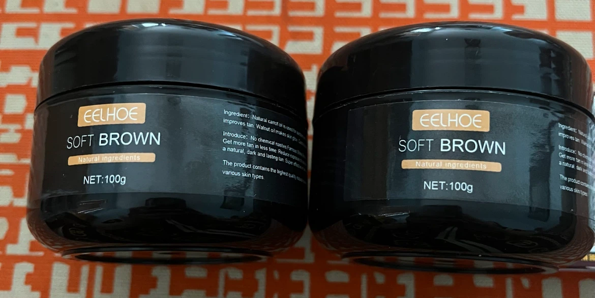 EELHOE Soft Brown Tanning Cream - 2 x 100g Jars - photo 2