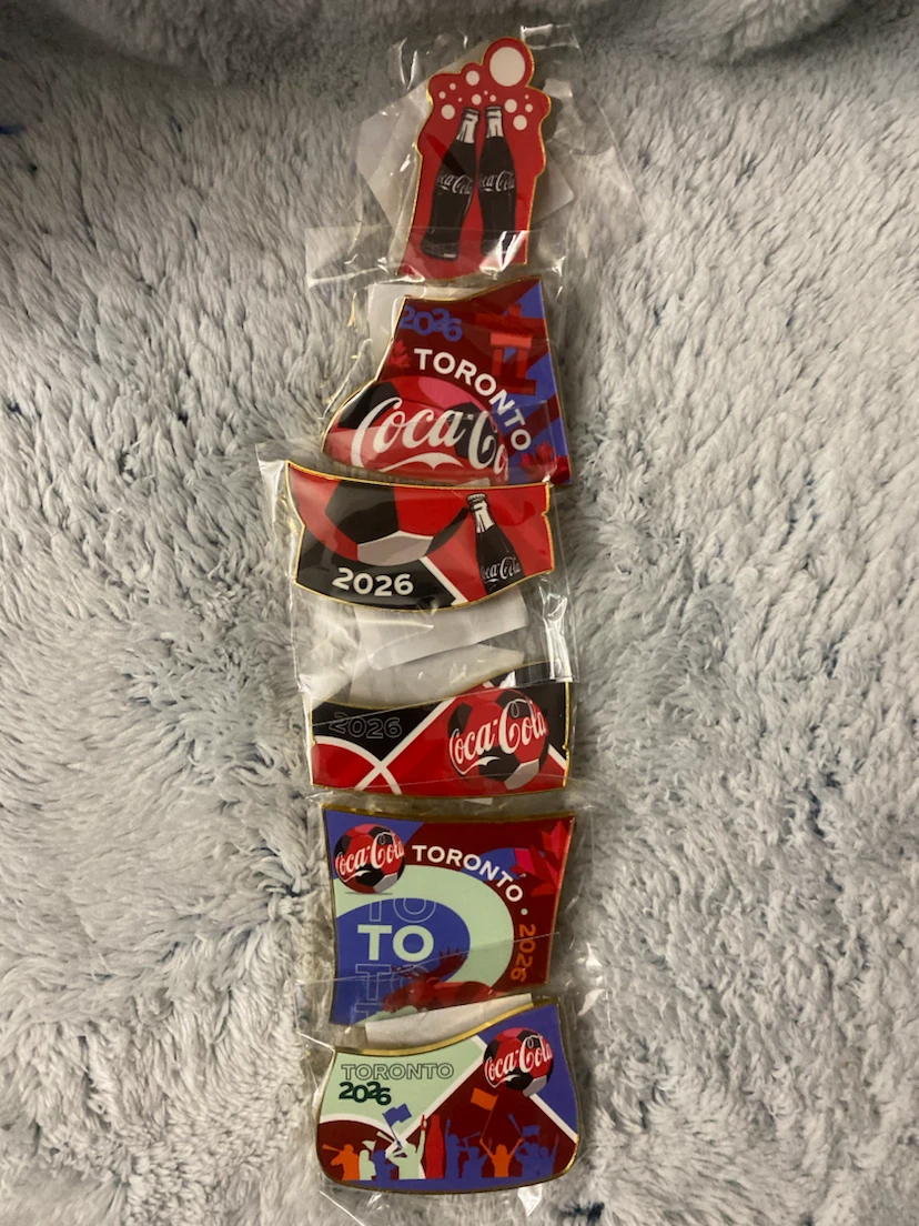 2026 FIFA World Cup Toronto Coca-Cola 6-Piece Puzzle Pin Set