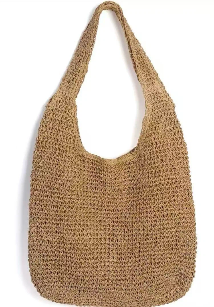 Woven Straw Shoulder Bag