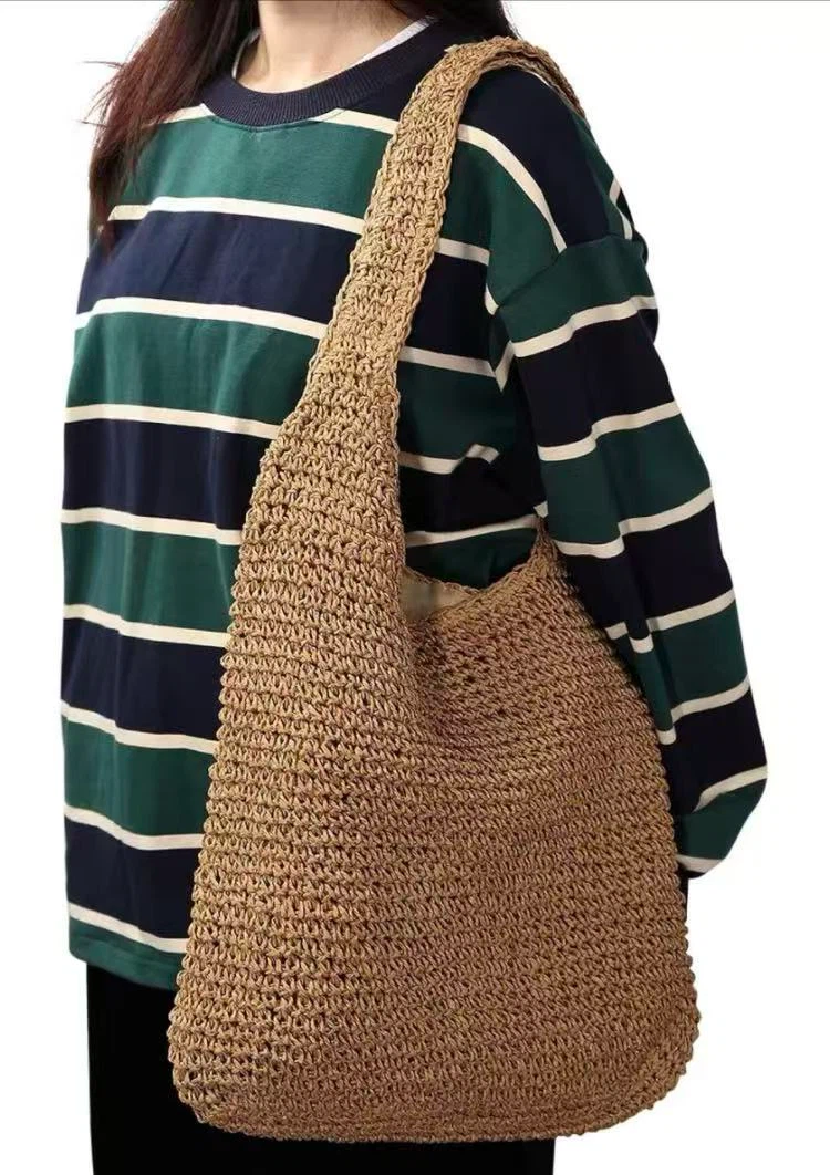 Woven Straw Shoulder Bag - photo 2