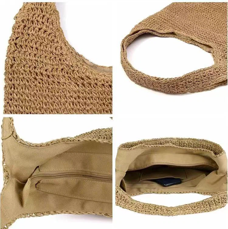 Woven Straw Shoulder Bag - photo 5