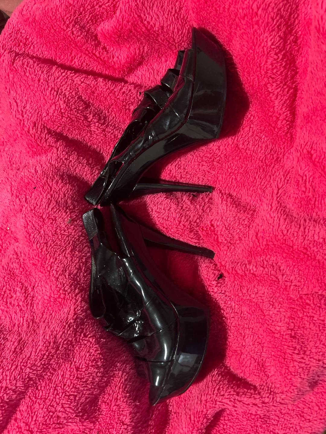 Jessica Simpson Black Patent Heels - Size 7.5