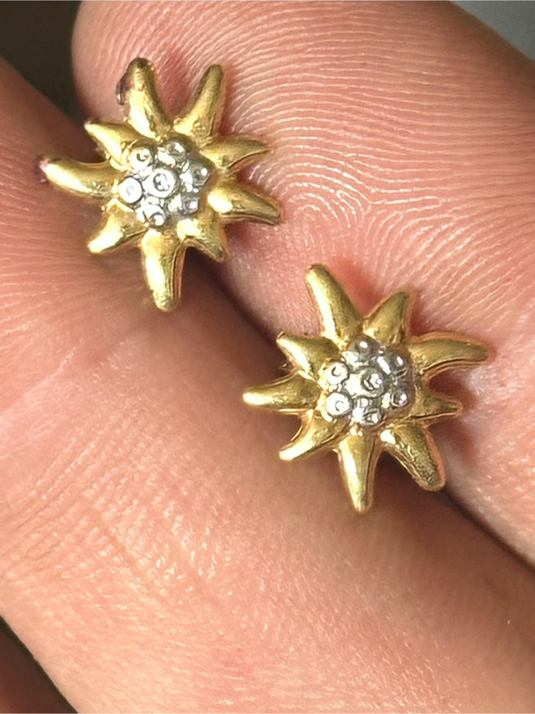 18k scrap gold / designer earrings