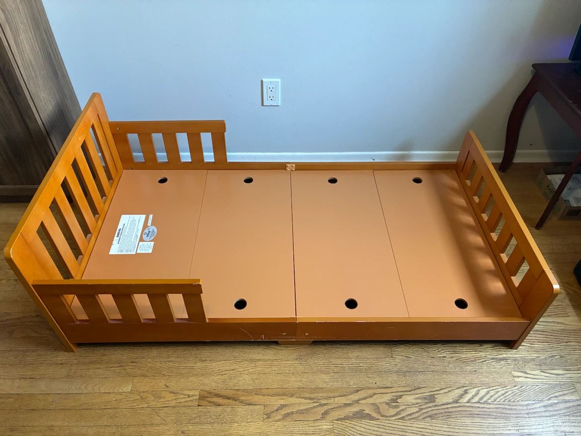 KidKraft Wooden Toddler Bed - Orange