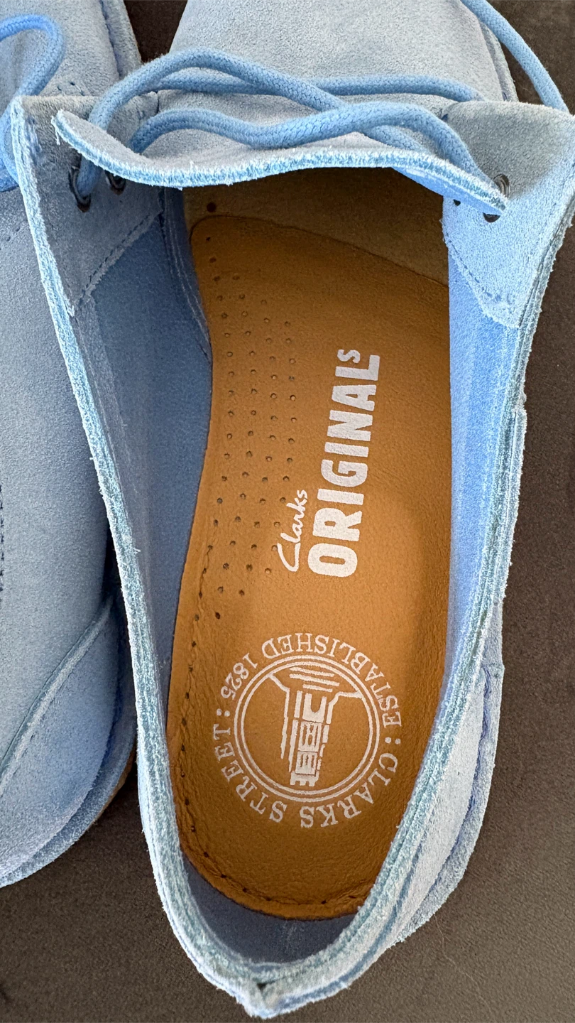 Clarks Originals Suede Desert Boots - Light Blue - photo 2