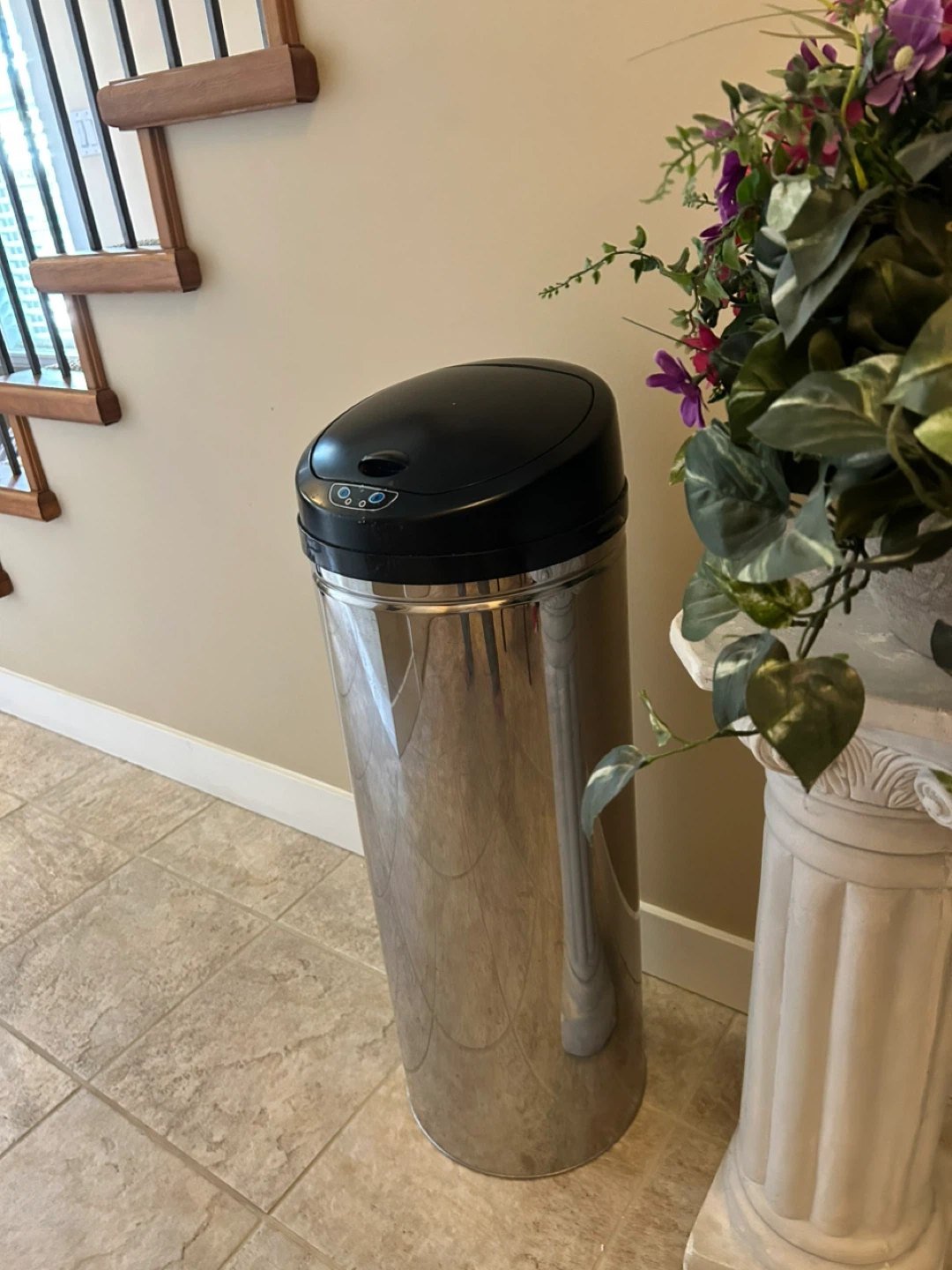 Stainless Steel Automatic Trash Can - photo 2