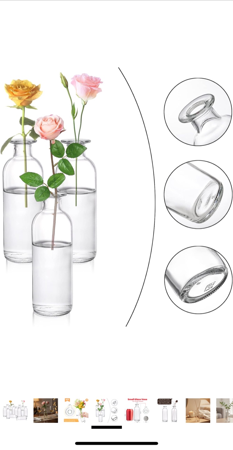 Set of 12 Glass Bud Vases - photo 3