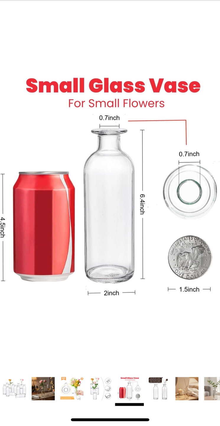 Set of 12 Glass Bud Vases - photo 4
