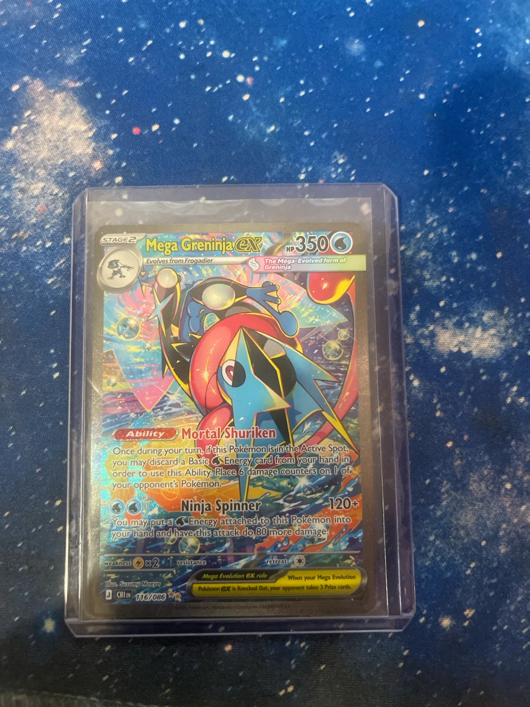 Pokemon Mega Greninja EX Card fresh