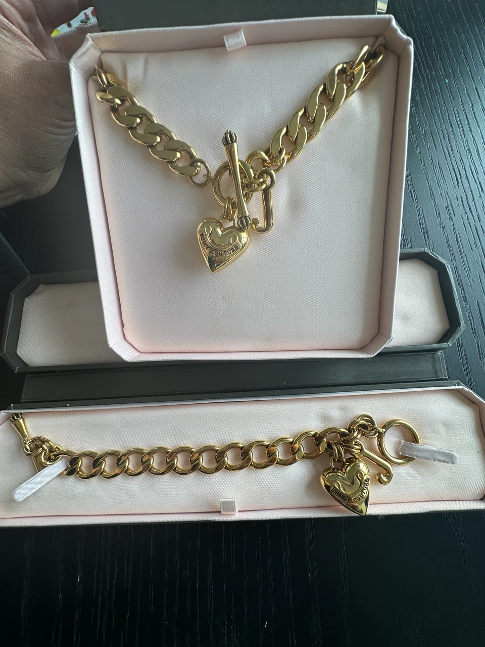Juicy Couture Gold Tone Necklace & Bracelet Set - photo 3