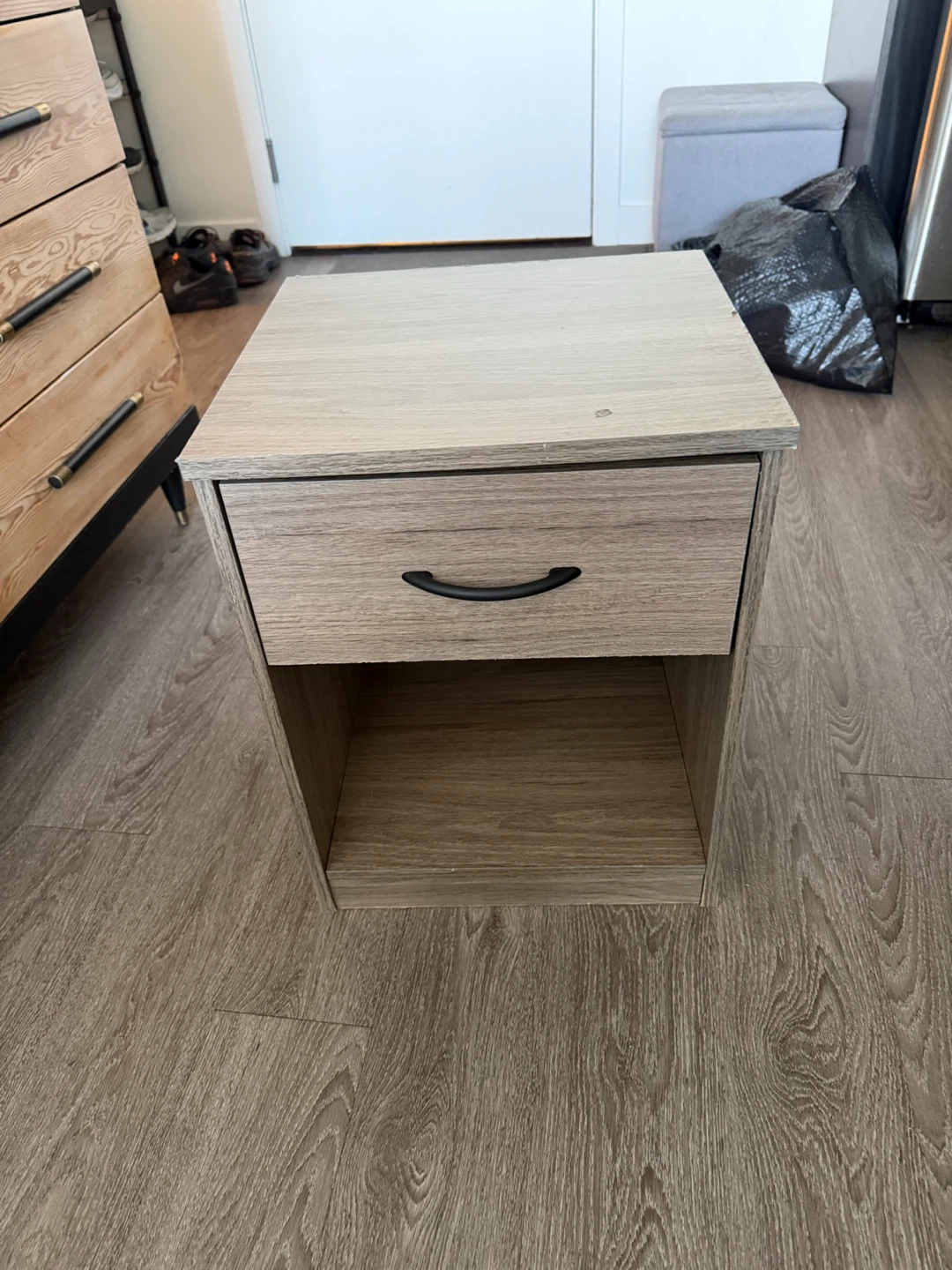 Wooden Nightstand with Drawer
