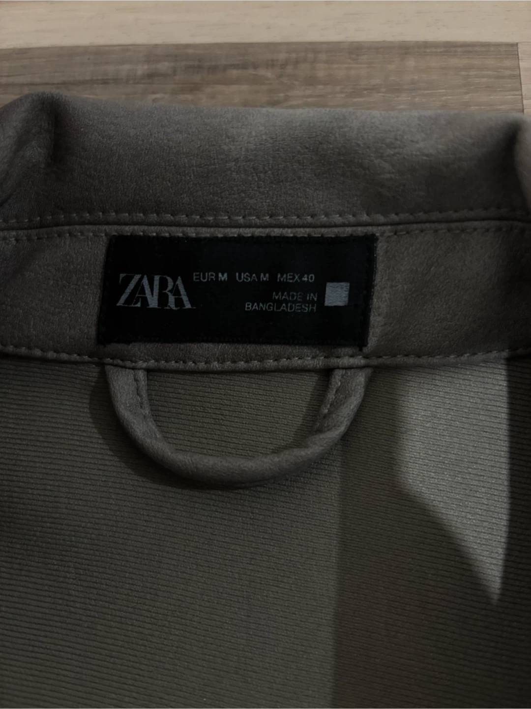 Zara Faux Leather short sleeve button up - photo 2