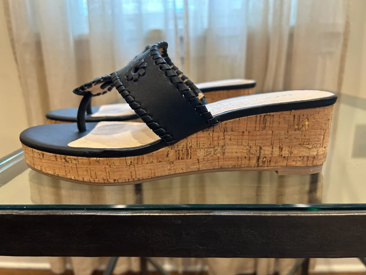 Jack Rogers mid wedge cork sz 9 NWT - photo 2