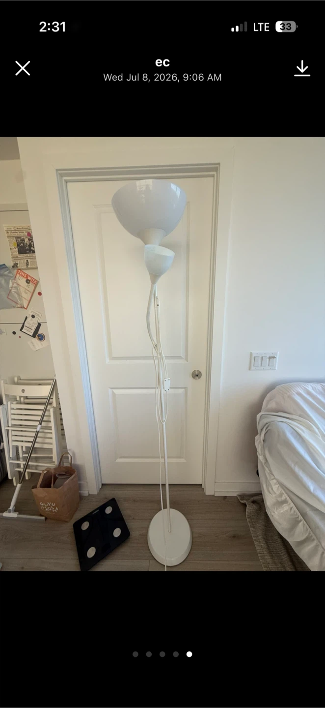 Ikea White Floor Lamp