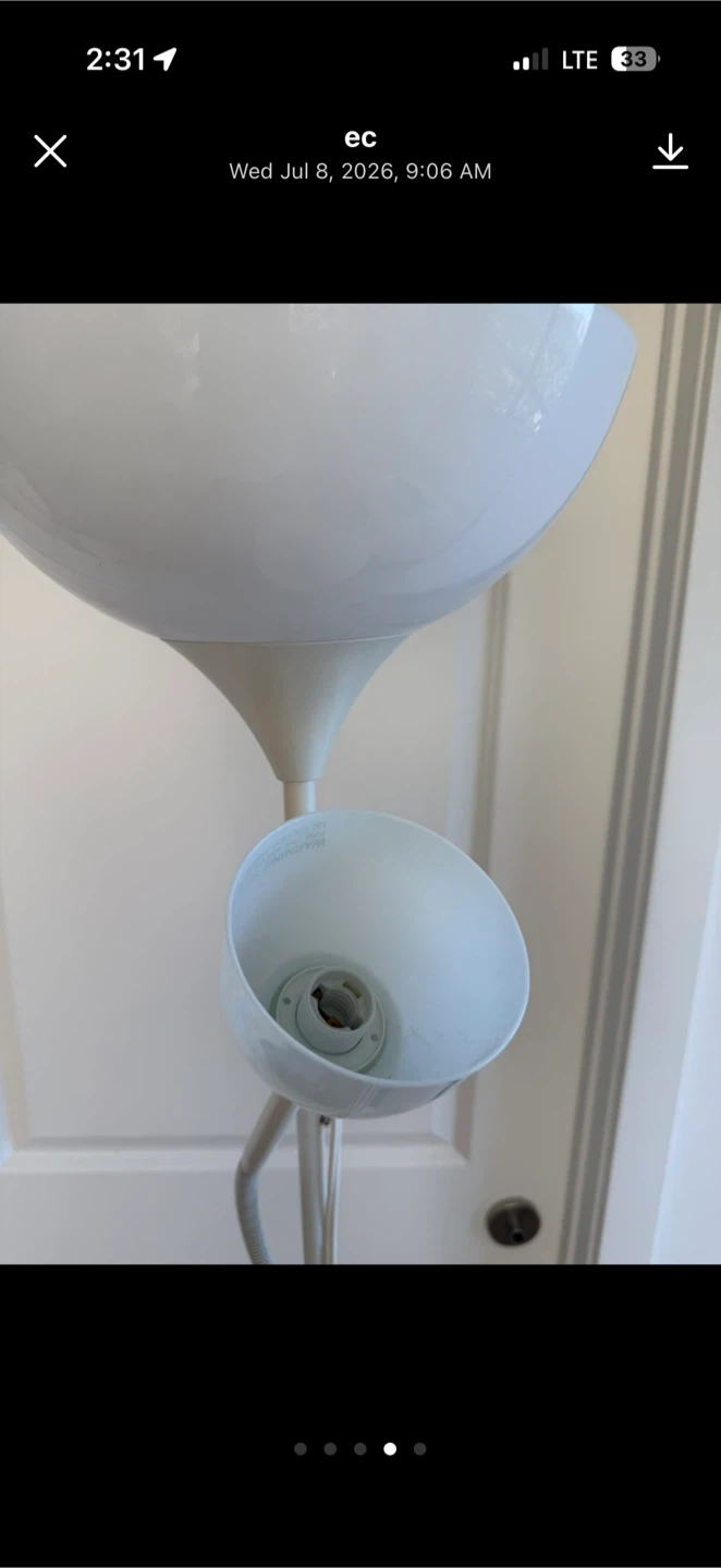 Ikea White Floor Lamp - photo 3