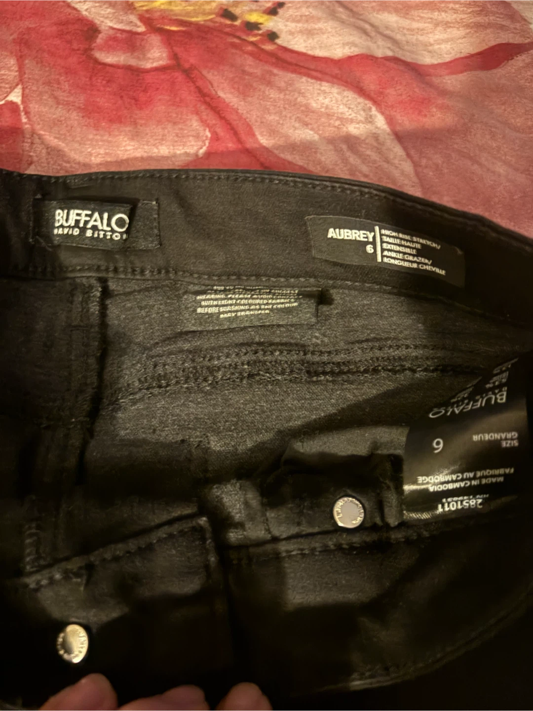 Buffalo David Bitton Aubrey High Rise Black Jeans Size 6 - photo 2