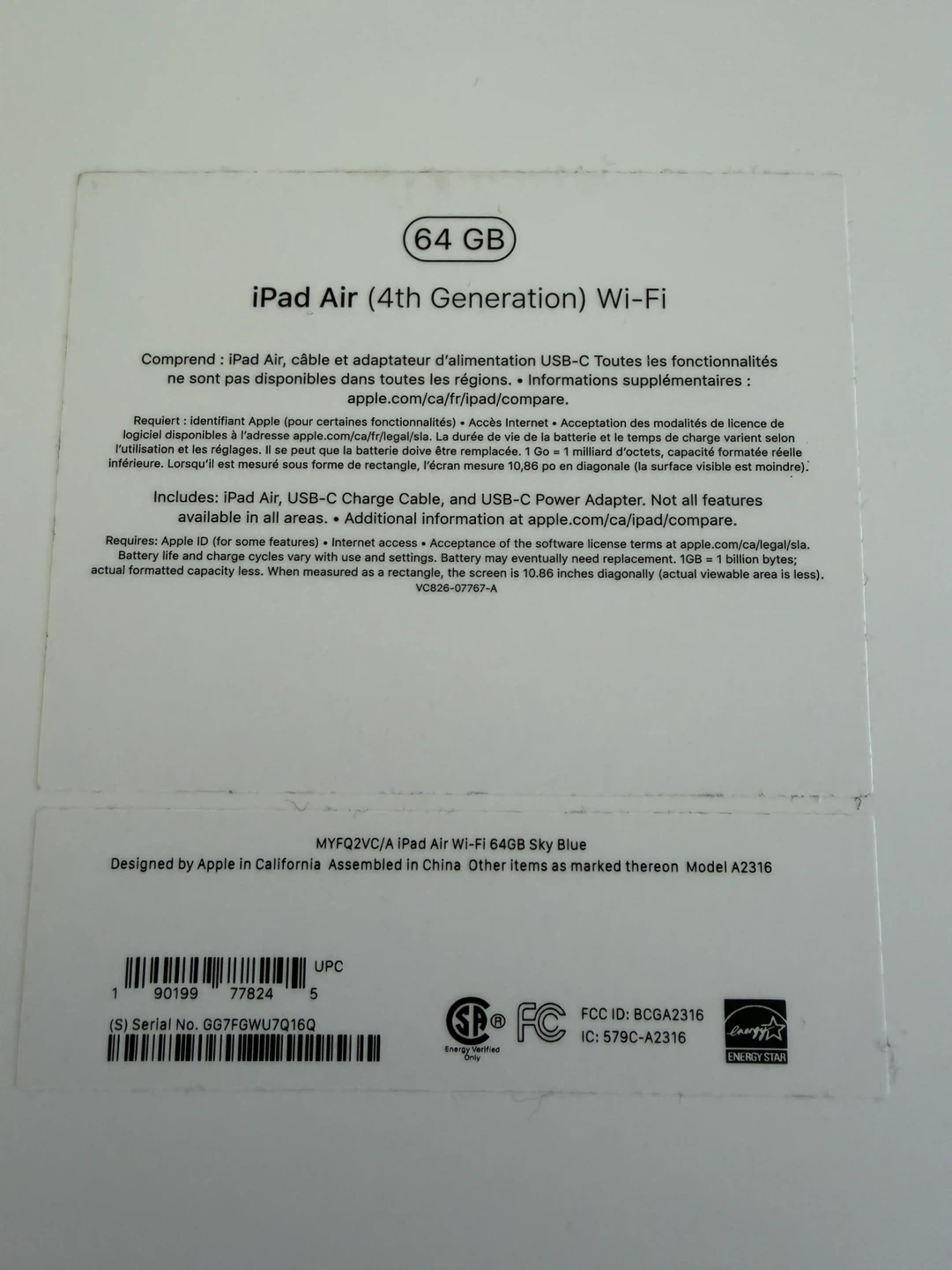 Apple iPad Air (4th Gen) Wi-Fi 64GB Sky Blue - photo 5