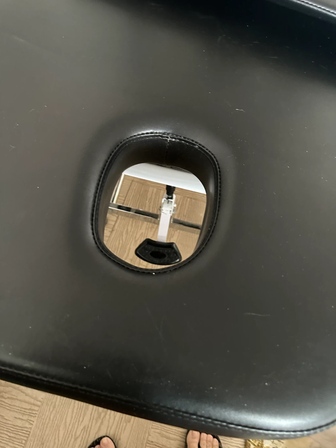 Black Massage Table with Face Cradle Hole - photo 5