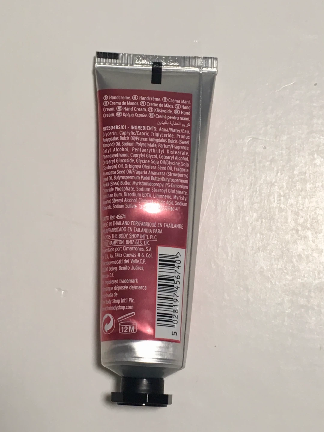 New The Body Shop Strawberry Hand Cream 30 ml - photo 2
