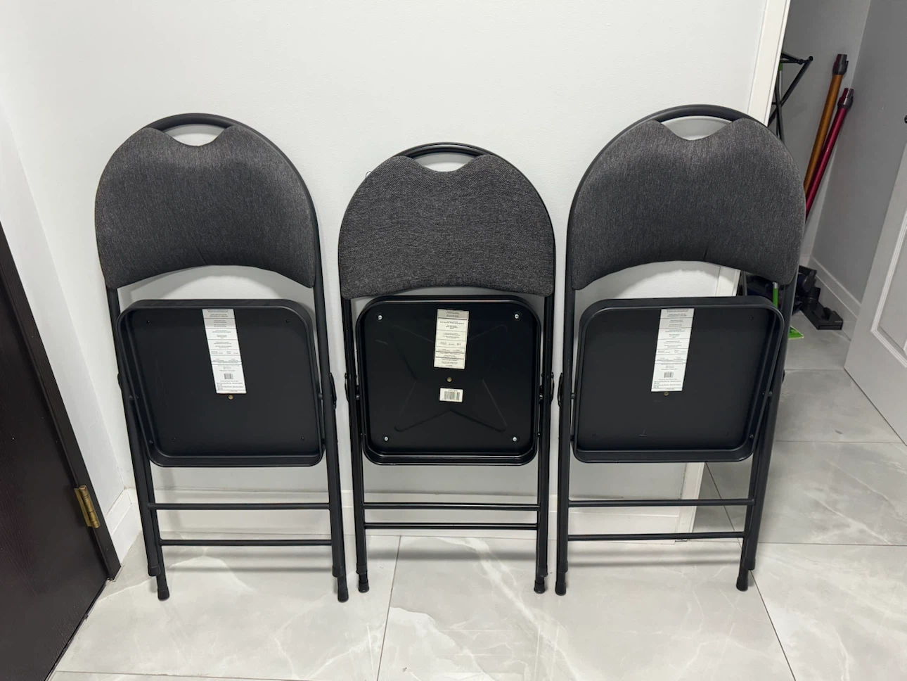 Padded Folding Chairs (Set of 3) - photo 4