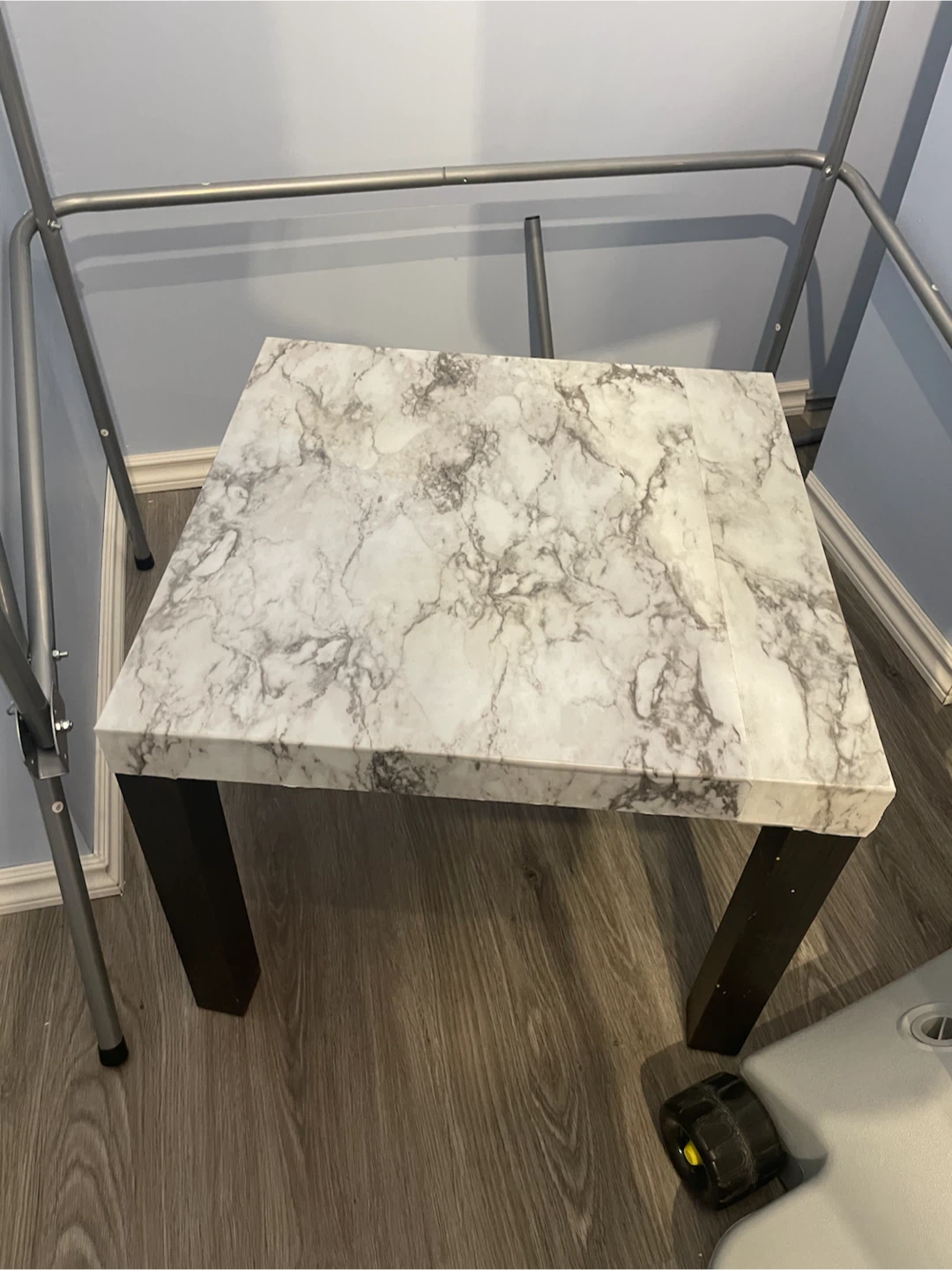 Marble-look Side Table