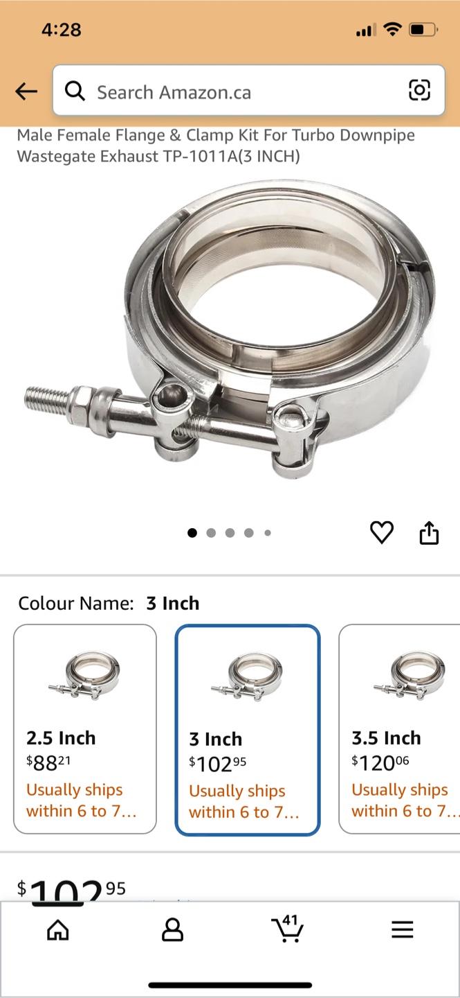 3 Inch V-Band Exhaust Clamp Flange Kit