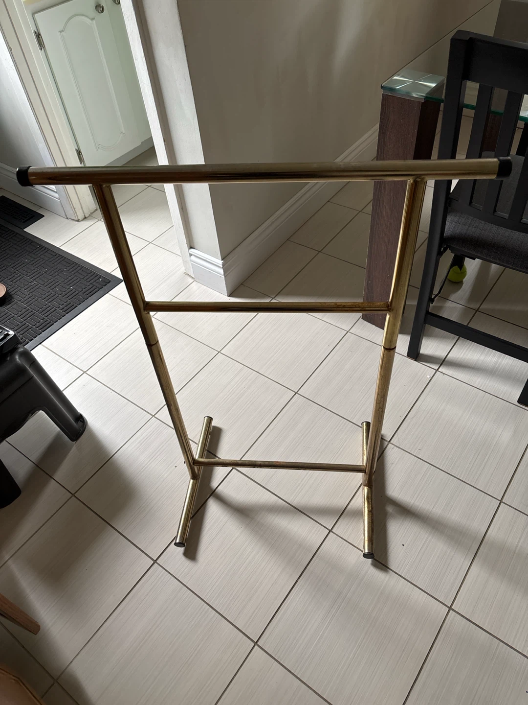 Gold Tone Towel Rack