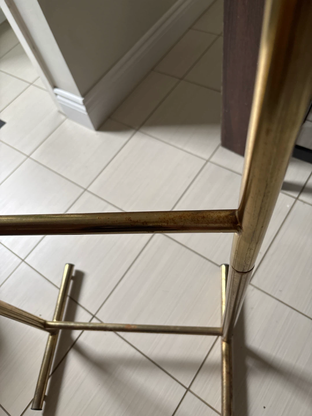Gold Tone Towel Rack - photo 3