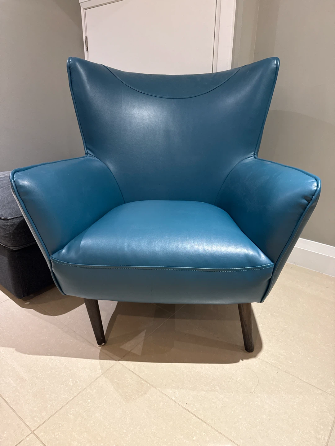 Teal Accent wing Chair