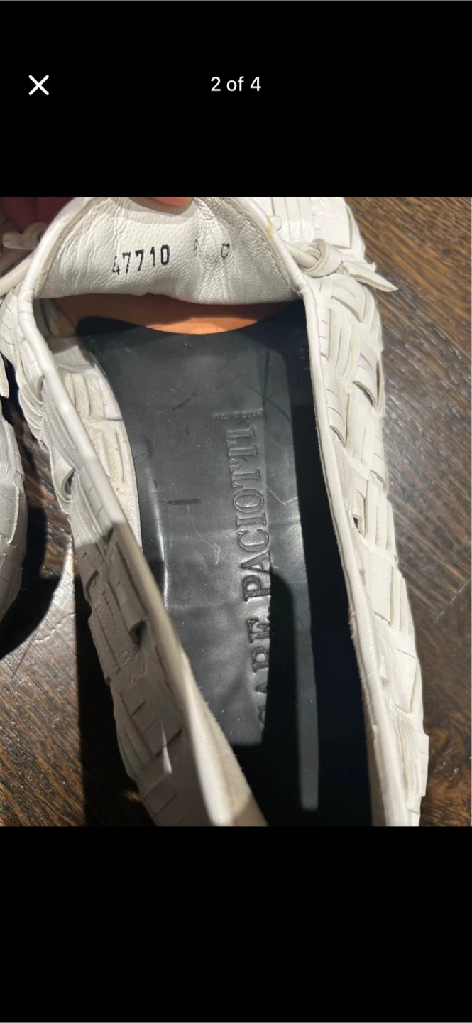 Cesare Paciotti White Woven Loafers - photo 2