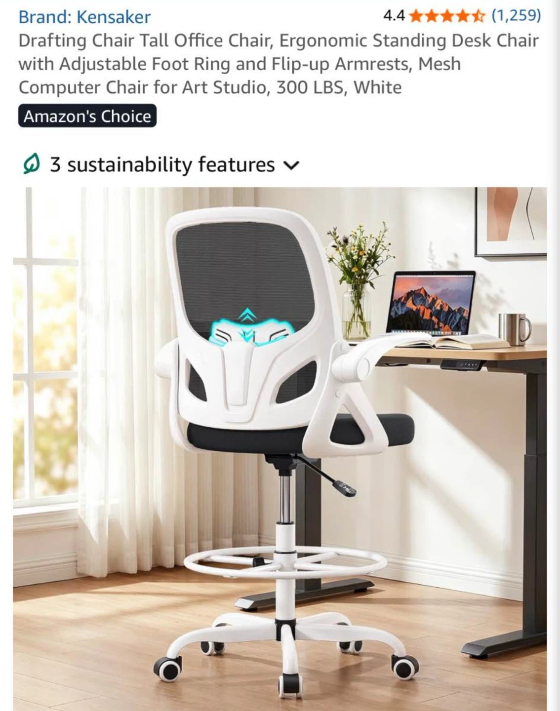 Desk 43” and ergonomic chair - photo 4