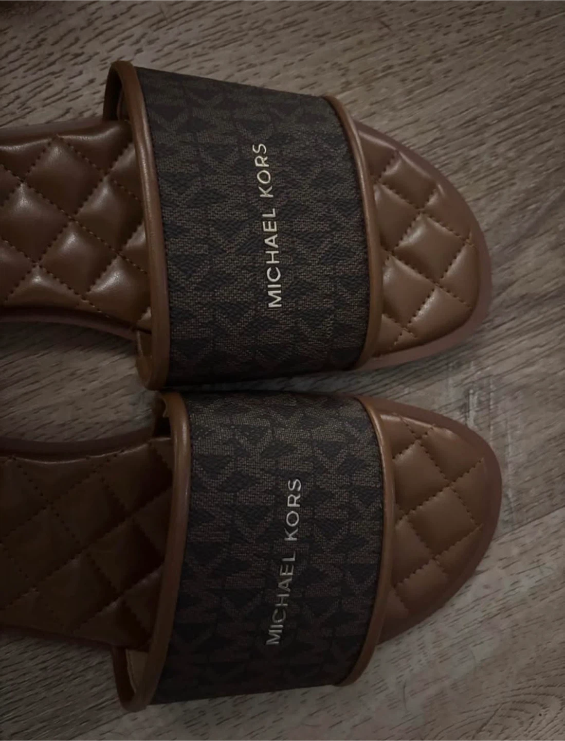 Michael Kors Monogram Slide Sandals - photo 3