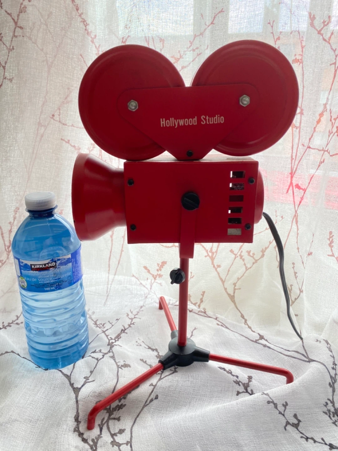 VINTAGE Hollywood Studio Red Movie Camera Decor Lamp - photo 4