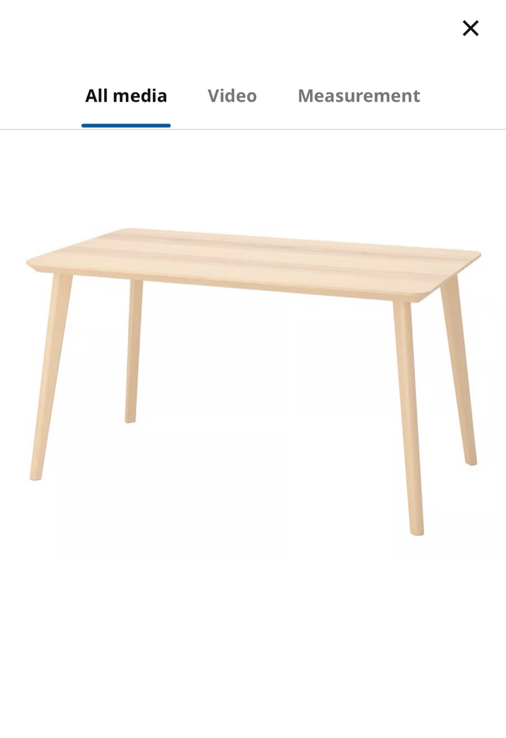 Lisabo Table ash veneer