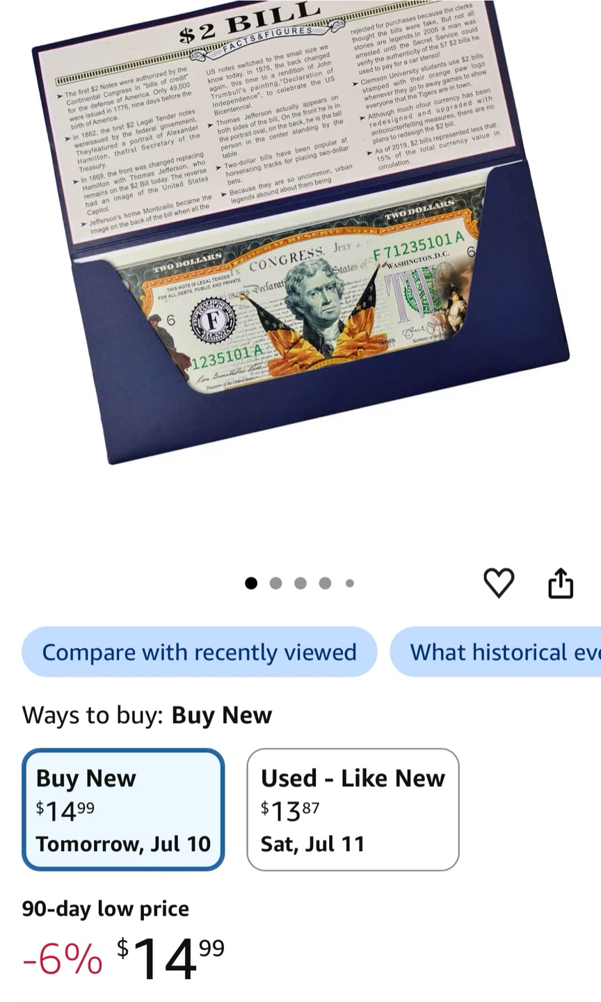 250th year Collectable Commemorative $2 - photo 3