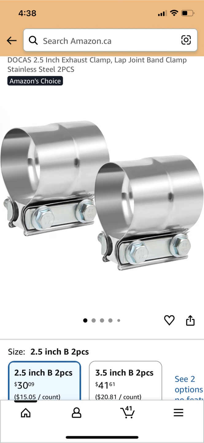 2.5 Inch Exhaust Clamp