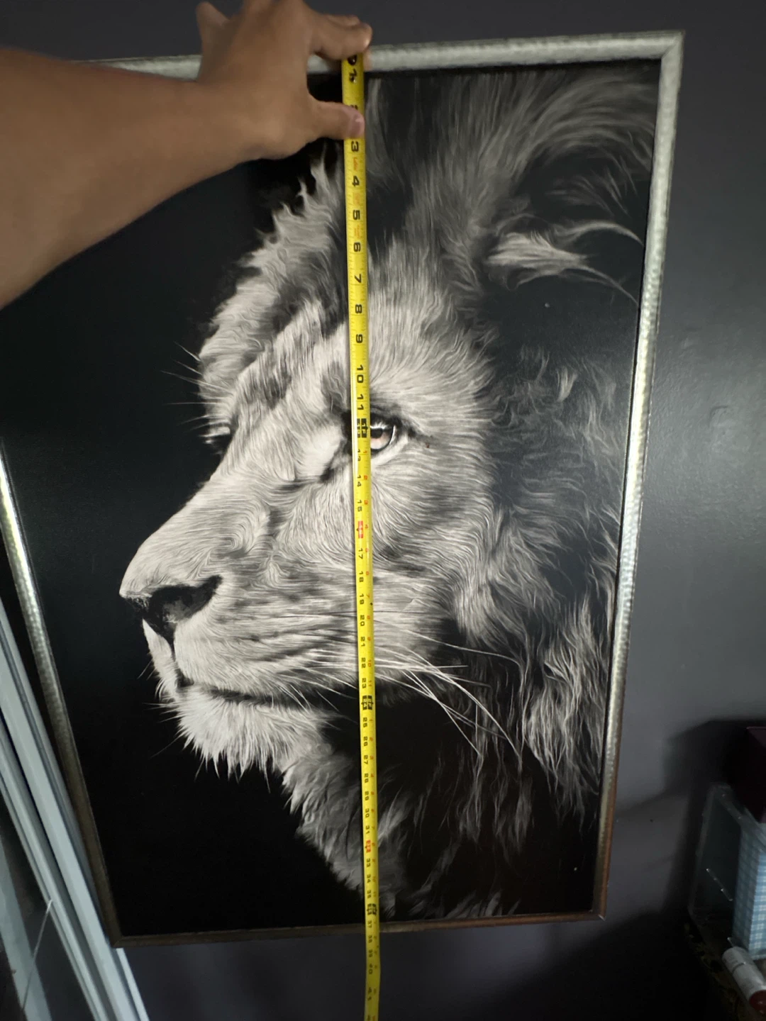 Framed Lion Wall Art Print - photo 2