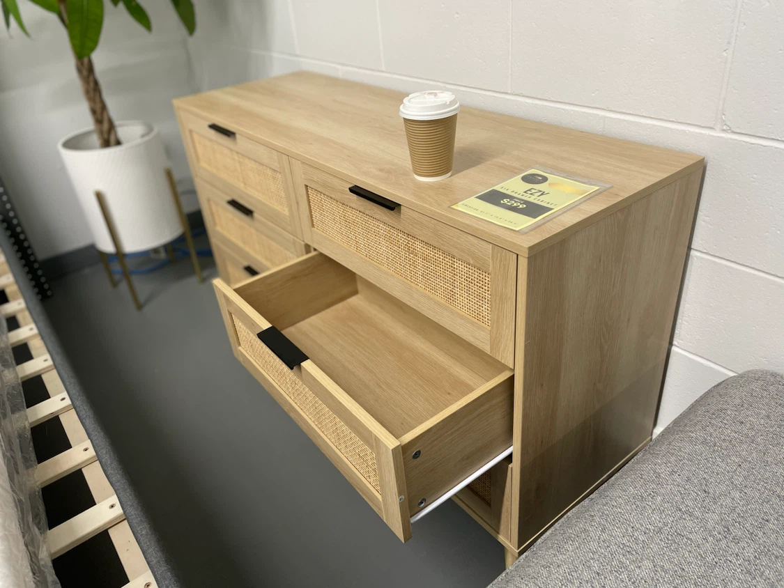 Ezy Rattan 6 Drawer Dresser