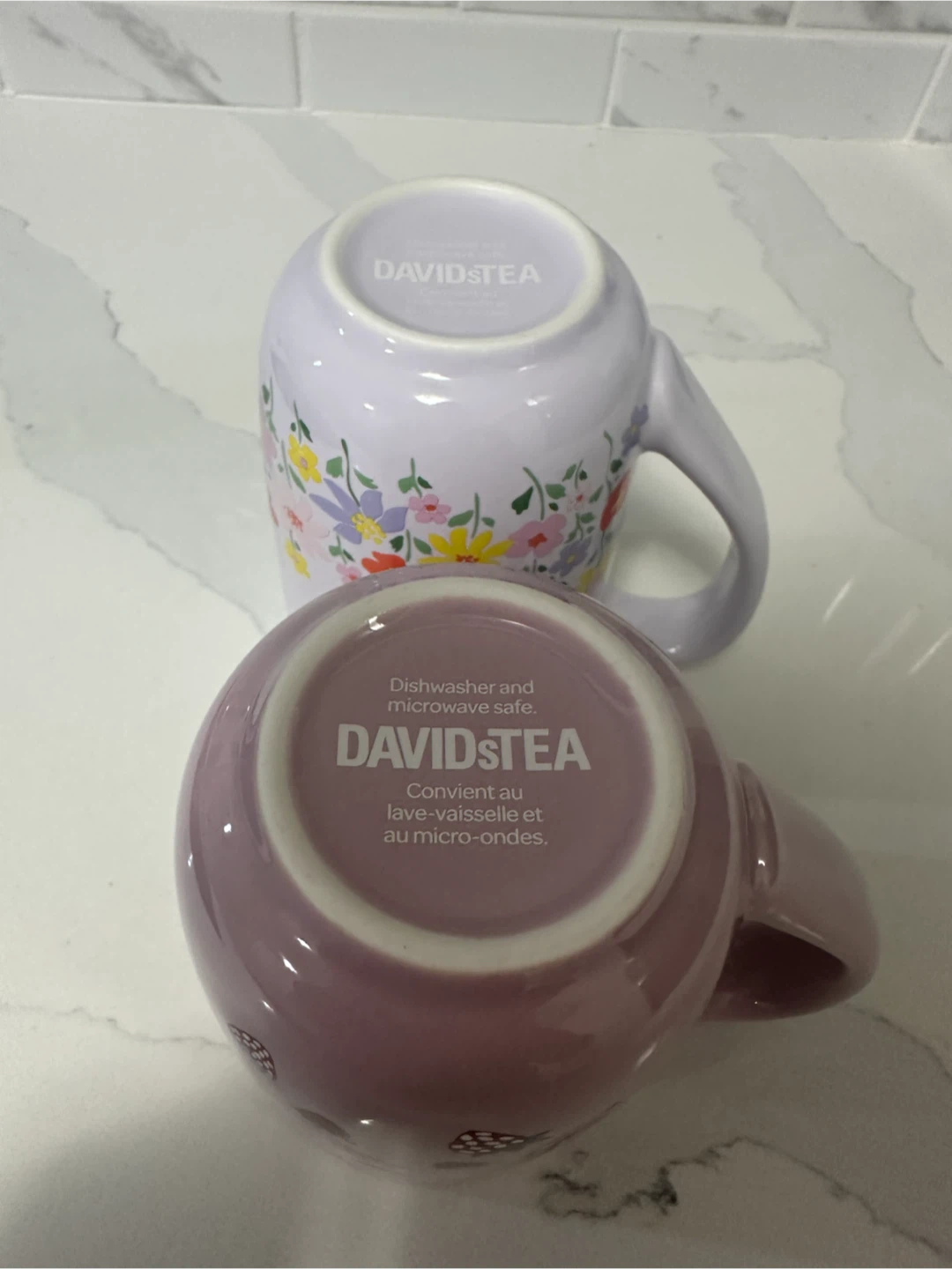 DAVIDsTEA Mugs - Pink Strawberry & Lavender Floral - photo 3