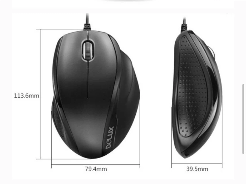 Delux Wired Optical Mouse M396 - photo 4